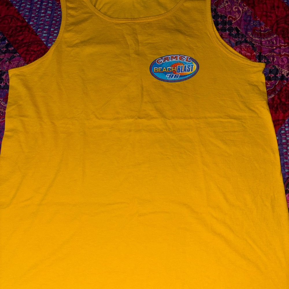 Yellow Vintage’96 Camel Beach Blast Tank Top